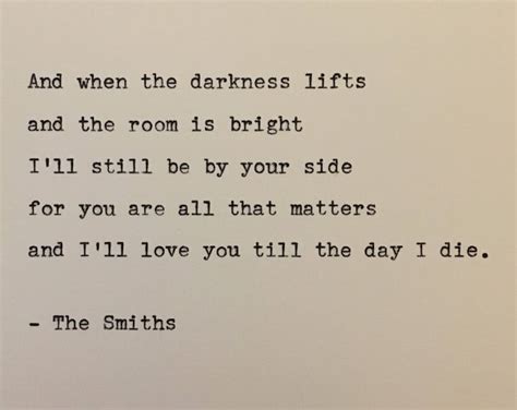 The Smiths Lyrics Hand Typed on an Antique Typewriter - Etsy