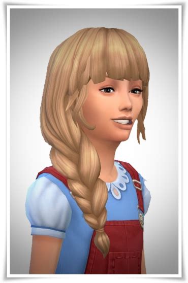 Sims Hairs Birksches Sims Blog Side Braid Loose Hair