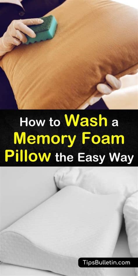 How To Wash A Memory Foam Pillow The Easy Way Foam Pillows Memory