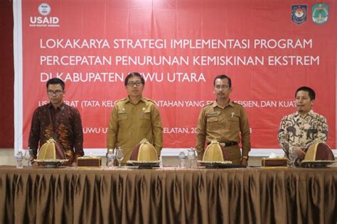 Pemda Lutra USAID ERAT Kolaborasi Wujudkan Target 0 Kemiskinan