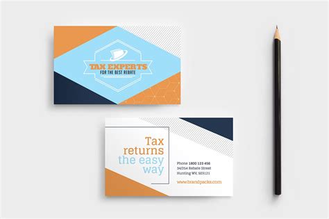 Tax Service Business Card Template In Psd Ai And Vector Brandpacks