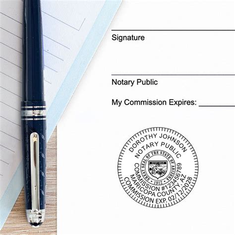 Round Arizona Notary Seal Embosser All State Notary