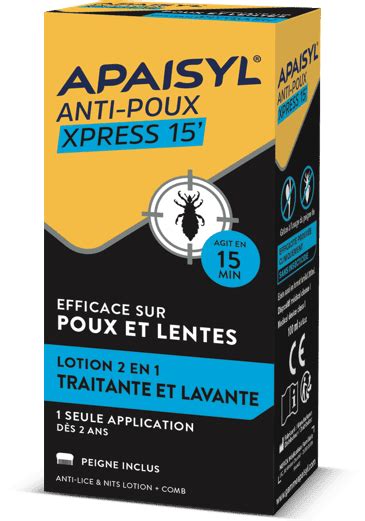 Lotion Anti Poux Apaisyl Xpress Apaisyl