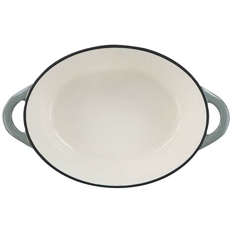 7 Quarts Oval Enameled Cast Iron Casserole In Storm Cloud On Sale Bed Bath And Beyond 37451861