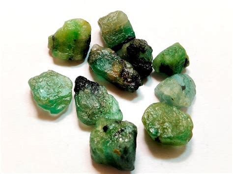 Raw Emerald Stone Genuine Emerald Crystal Natural Emerald Etsy