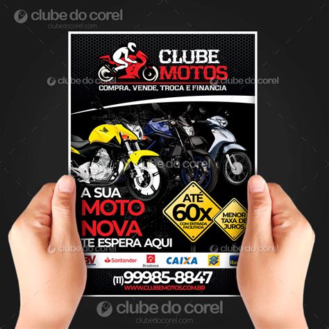 Panfleto Financiamento Motos Clube Do Corel