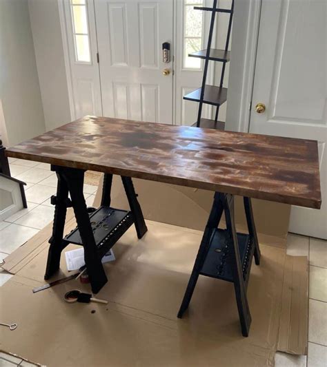 Diy Butcher Block Desk For Your Home Office Home By Alley