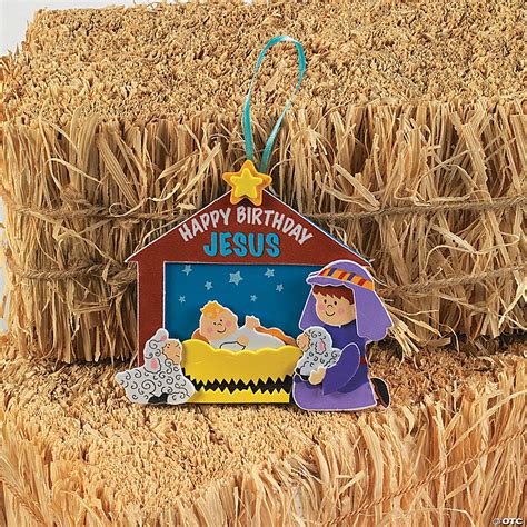 Happy Birthday Jesus Christmas Ornament Craft Kit Makes 12 Oriental