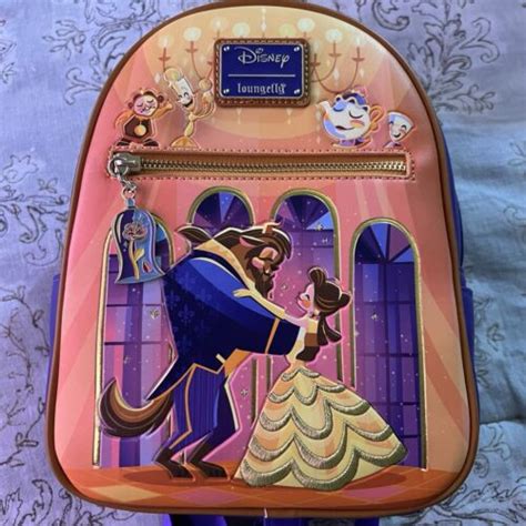 Disney Loungefly Mini Backpack Beauty And The Beast Ballroom Scene 30th