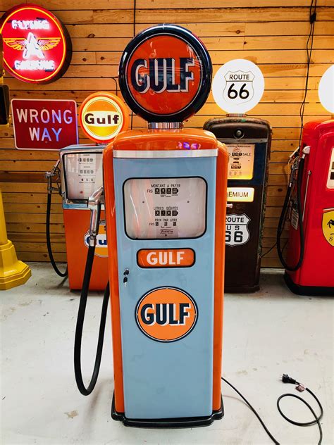 Gulf Tokheim Restored Gas Pump From Stefvintagestore