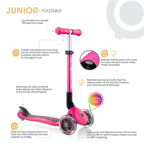 3 Wheel Scooter for Toddlers | Globber Junior Foldable Lights - Globber ...