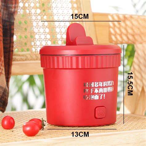 GEESO Mini Electric Cooker Multi Function Electric Hot Pot Small Household Noodles Bowl All In