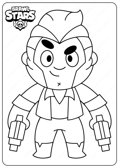 Printable Brawl Stars Colt Pdf Coloring Pages