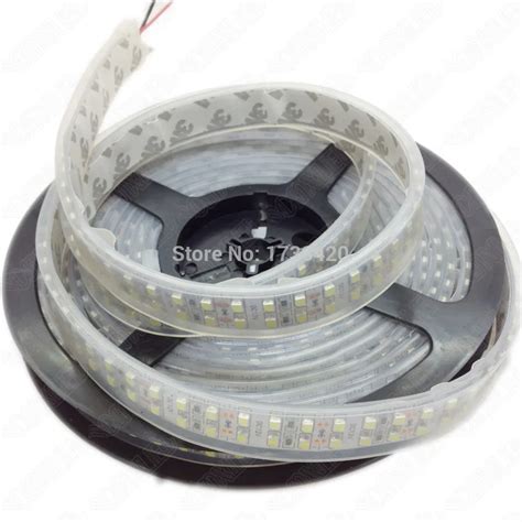 Warm White K Led Strip Double Row Waterproof Ip Smd Dc