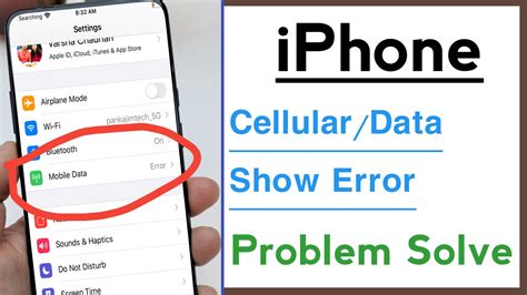 IPhone Cellular Or Mobile Data Shows Error No Service Cellular Update