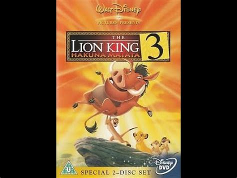 Opening To The Lion King Hakuna Matata Uk Dvd Youtube