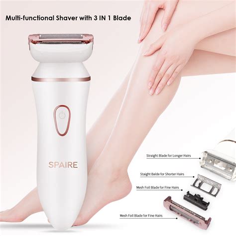 Lady Shaver Rechargeable Bikini Trimmer Spaire 4 In 1 Women Electric