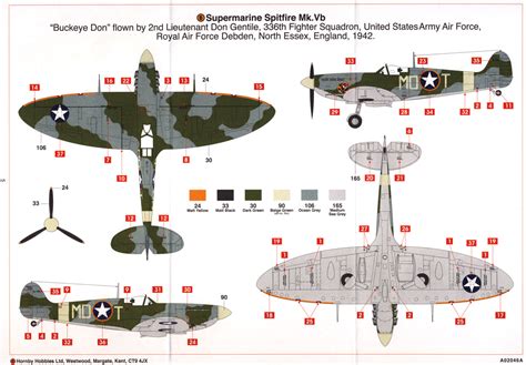 Airfix A02046a Supermarine Spitfire Mk Vb Model Airplane