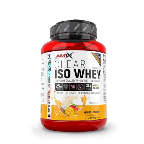 Proteína aislada de suero Clear Whey Isolate ISO Amix 1kg