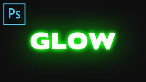 Glow Text Effect In Adobe Photoshop Cc Youtube Images