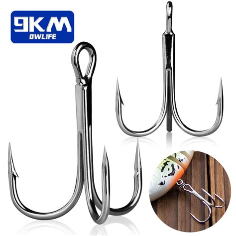 Тройные рыболовные крючки 25-50 шт | AliExpress