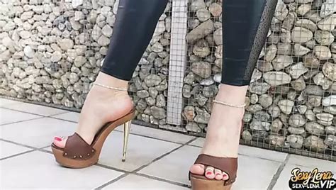 Extreme High Heels Mules Nylon Femdom Porn Feat Sexy Lena By Faphouse Xhamster