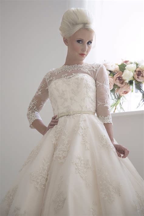 Decadent And Opulent Champagne Vintage Tea Length Wedding Dress In