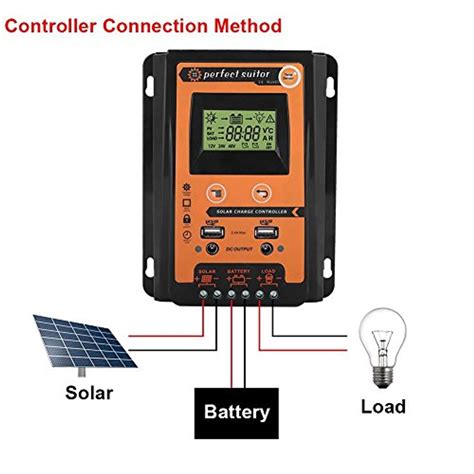 KIMISS Premium 12 V 24 V 30A 50A Auto Mppt Solarladeregler Solar Panel