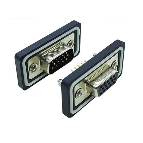 D Sub Pin Connector Straight Male Female Through Hole Serial Port