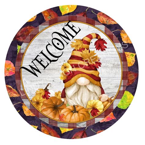 Welcome Wreath Sign, Wreath Attachment, Metal Wreath Sign, Fall Wreath ...