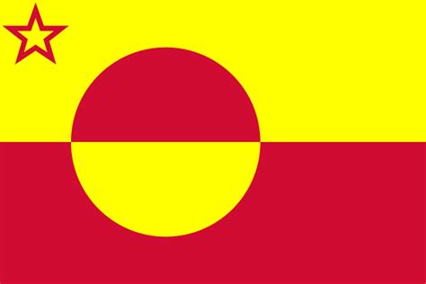 Communist Greenland : r/vexillology