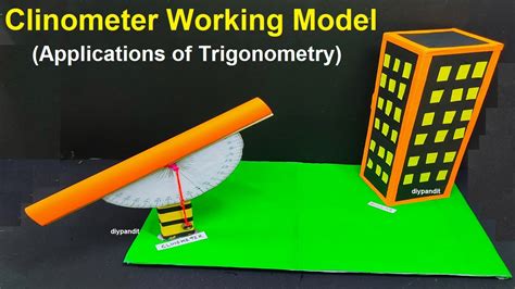 clinometer working model - applications of trignometry - maths project ...