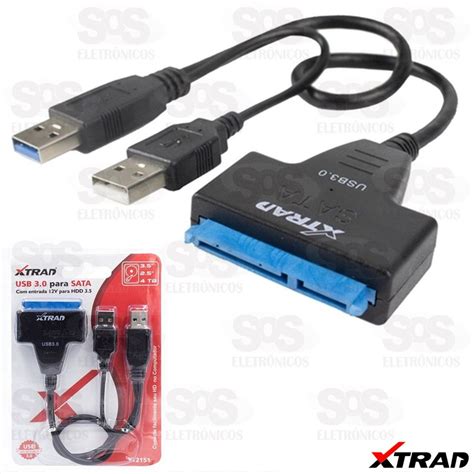 Cabo Adaptador USB 3 0 Para SATA Xtrad XT2151