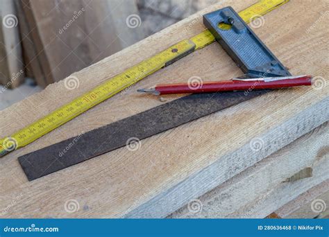 Materials for the Roof Structure Stock Photo - Image of rafter, roofing: 280636468