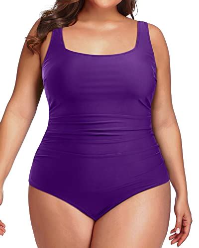 Plus Size One Piece Swimsuit Ruched Backless Swimwear For Women Daci