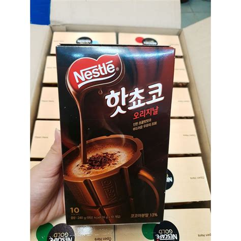 Mua BỘT CACAO NESTLE HOT CHOCO HÀN QUỐC HỘP gr hũ CACAO CHOCOLATE HÀN QUỐC NESTLE DATE