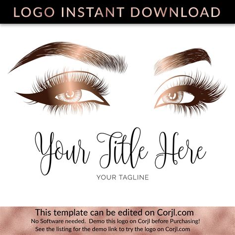 Eyelash Logo Design, Lash Logo, Lash Technician Logo, Salon Logo ...