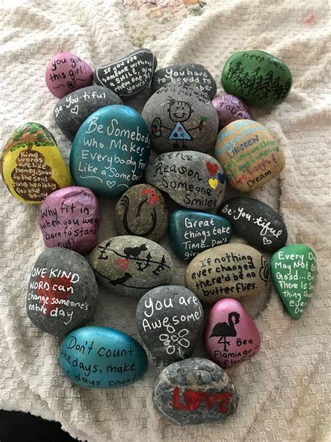 Kindness Rocks | Rock crafts, Diy projects to try, Kindness rocks