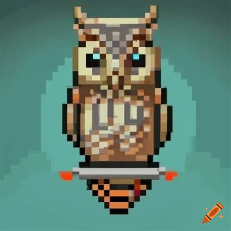 Pixel Art Sprite Of An Owl On Craiyon