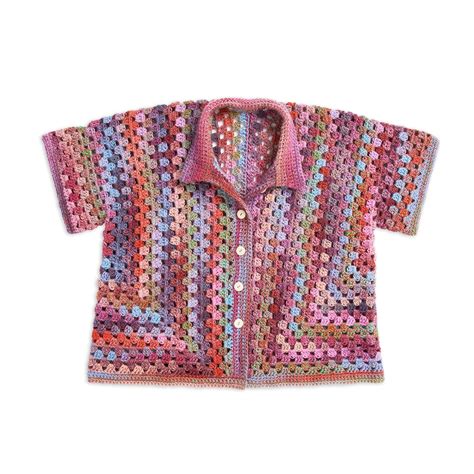 Free Easy Red Heart Crochet Granny Cabana Shirt Pattern Yarnspirations