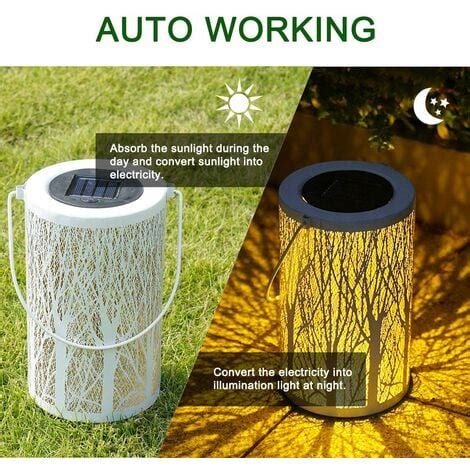 Linterna Solar MINKUROW Para Exteriores Farol Blanco Para Jardín