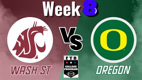 Washington State Vs Oregon Week 8 Youtube