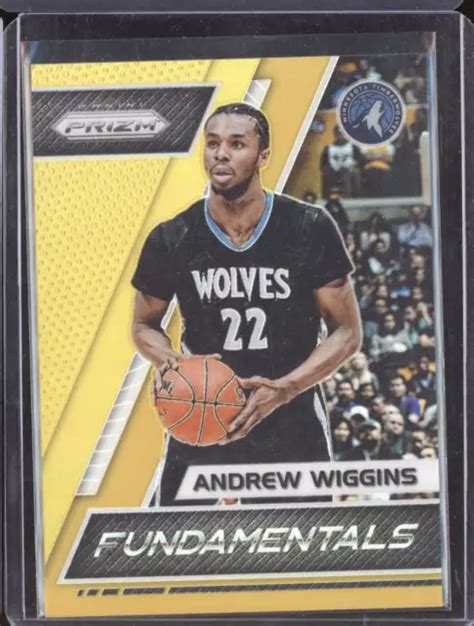 ANDREW WIGGINS 2017 18 Panini Prizm Fundamentals Gold 7 10 48 00