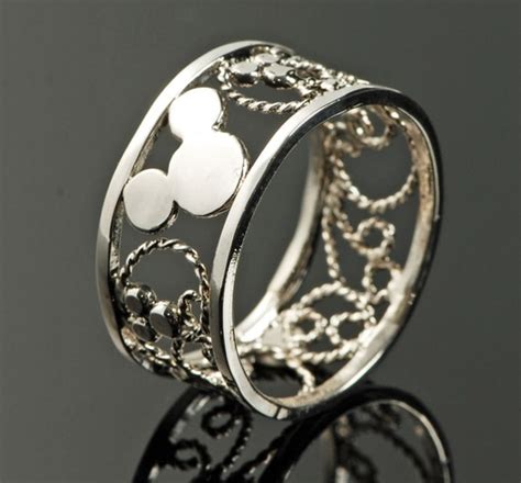 Mickey Mouse Ring Filigree Ring Disney By Thejewelrygirlsplace