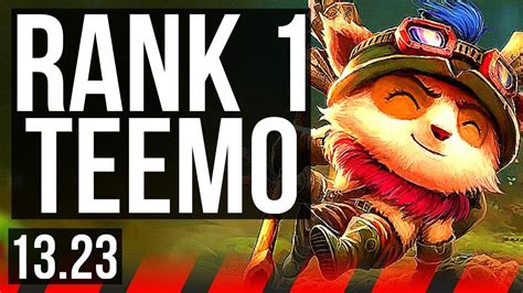 TEEMO Vs CAIT TOP Rank 1 Teemo 2 4M Mastery 600 Games Godlike