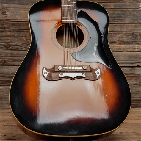 Framus Texan 51296 12 String Sunburst 1960s Chicago Music Exchange