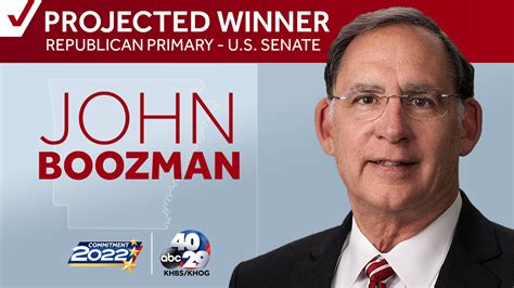 Arkansas GOP voters again pick John Boozman as nominee for US senator