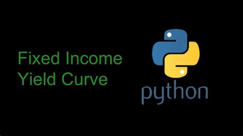 Yield Curve In Python Youtube