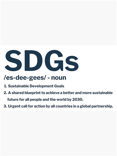 SDGs Definition Sticker For Sale By Berthabenson Redbubble