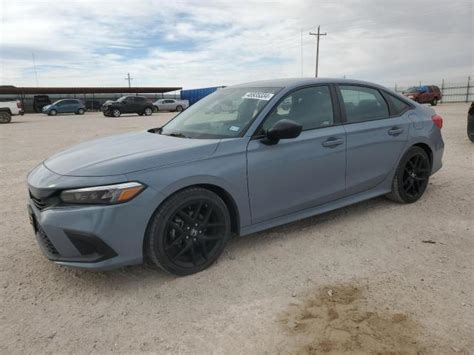 2022 Honda Civic Sport For Sale Tx Andrews Wed May 08 2024 Used And Repairable Salvage